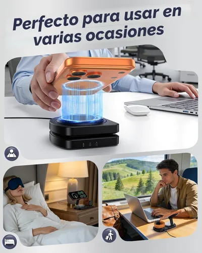 Vista 3 de Cargador inalámbrico para iPhone, estación de carga magnética 3 en 1