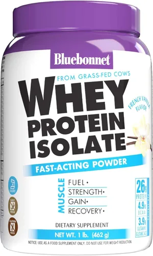 Vista 16 de Bluebonnet Nutrición 100% Natural Proteína WHEY Isolate Powder, 743715015654, 1, 1 Kosher
