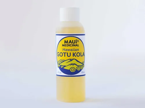 Vista 2 de Gotu Kola Brahmi Oil 2fl. oz. Aceite portador orgánico certificado por Mauifarmacy cultivado en Estados Unidos