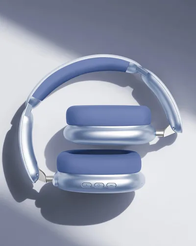 Vista 3 de Wentronic Y02 Auriculares inalámbricos con cancelación activa de ruido Azul