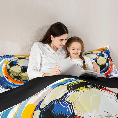 Vista 148 de Juego de ropa de cama de baloncesto para niños y adolescentes, juego de edredón deportivo para niños, tamaño matrimonial, suave, ligero, decoración