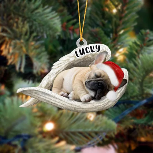 Vista 136 de Ángel durmiente de Afghan Hound para Navidad, adorno personalizado con el nombre del perro, adorno de Navidad personalizado para amantes de perros