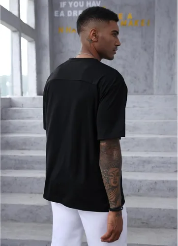 Vista 5 de YawYews Camisetas atléticas de moda para hombre, de manga corta, casual, lisas, holgadas, para entrenamiento, gimnasio, ropa de calle