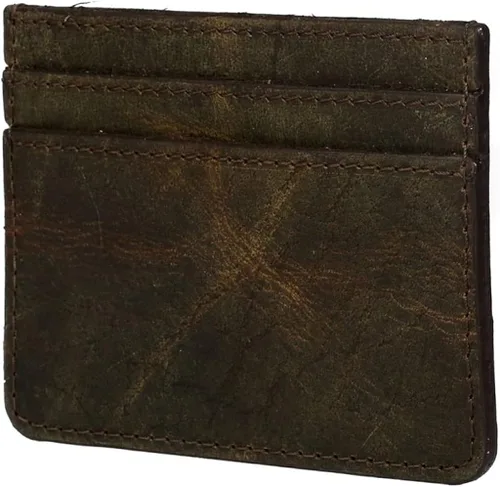 Vista 2 de Myra Bag Rugueux S-3177 - Tarjetero de algodón y piel
