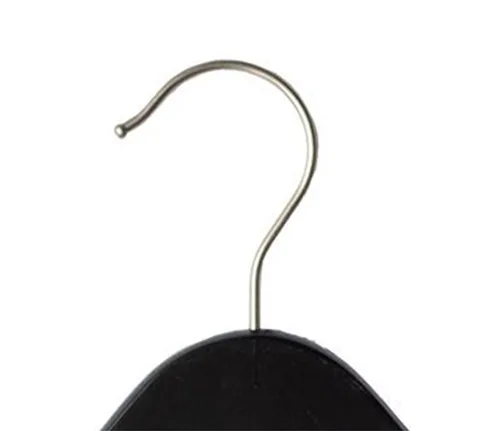 Vista 3 de NAHANCO Perchas de madera para bebés/bebés, negro de bajo brillo - 25/CTN.