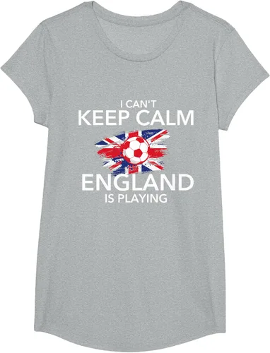 Vista 72 de I Can't Keep Calm England Is Playing - Camiseta para amantes del fútbol, Negro