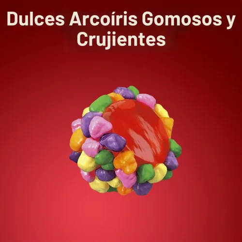 Vista 4 de Gummy Clusters Rainbow, paquete de 2 libras de gomitas a granel