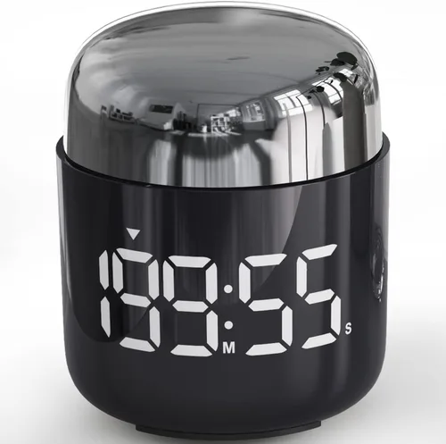 Vista 8 de Temporizador Digital de Cocina, Temporizador de Cuenta Regresiva y Progresiva con Pantalla LED Grande, Ajuste de Volumen, Temporizador para Cocinar