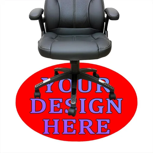 Vista 15 de Tapete redondo personalizado para silla de escritorio de oficina, diseño de tu propio logotipo de foto, texto, alfombrillas circulares