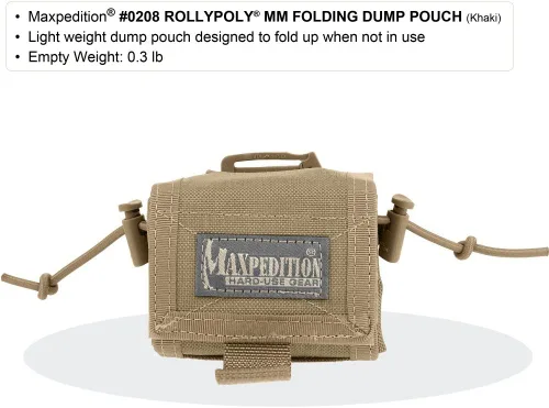 Vista 2 de Maxpedition Rollypoly MM bolsa para desechos plegable., Verde, talla única