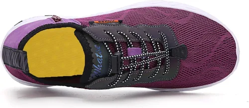 Vista 3 de Whatseaso Zapatos acuáticos para mujeres y hombres, ligeros, de secado rápido, para playa, adultos, zapatos deportivos para natación, surf, piscina