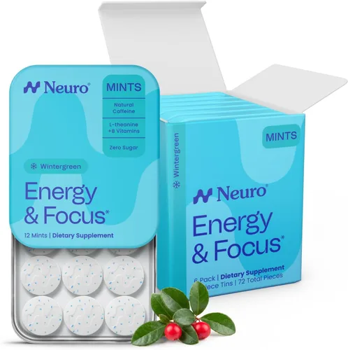 Vista 12 de Neuro Energy & Focus Mentas, menta, 72 unidades Peppermint