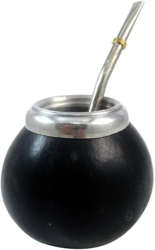 Vista 2 de ARGENTINA MATE GOURD YERBA TÉ CON BOMBILLA DE PAJA 0058