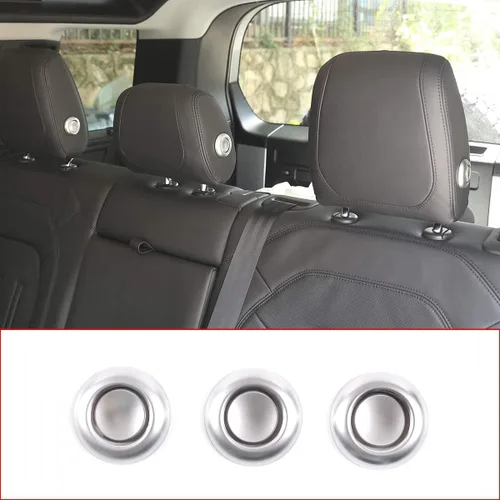 Vista 2 de Cubierta de plástico ABS para decoración de botón de interruptor de asiento de automóvil para Land Rover Defender 110 2020 para Defender 90