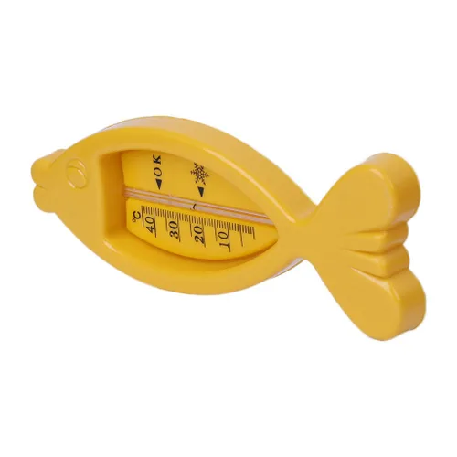 Vista 5 de 1 unids verde/amarillo agua bebé baño de peces forma temperatura bebé ducha bebé termómetro de baño - color aleatorio