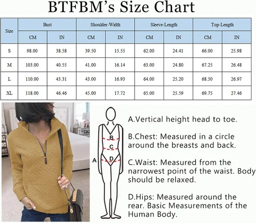 Vista 5 de BTFBM - Sudadera moderna para mujer con patrón acolchado, ligera, con cremallera, de manga larga, sencilla e informal