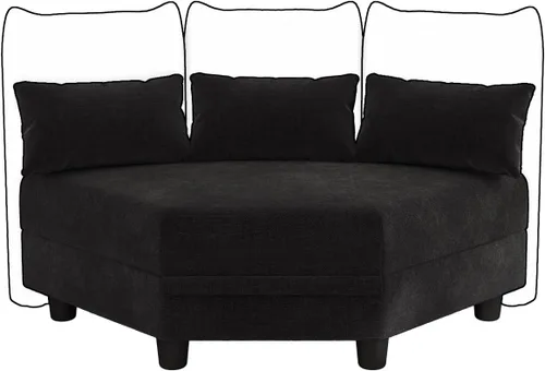 Vista 12 de LLappuil Sofa Storage Seat Module for Sectional Sofa, Square Ottoman for Modular Sectional Couches, Carton B, Beige Corduroy Pana beige