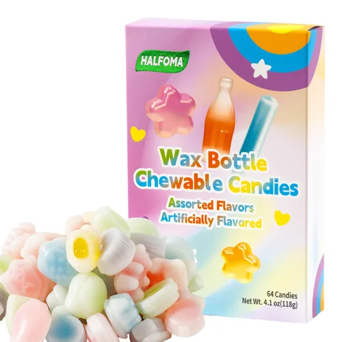 Vista 6 de Halfoma Botellas de cera de caramelo en caja 4.16 oz