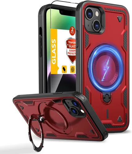 Vista 82 de Funda magnética para Google Pixel 9A compatible con cargador inalámbrico MagSafe, para Pixel 9A, funda de teléfono integrada de 360 °, con 2