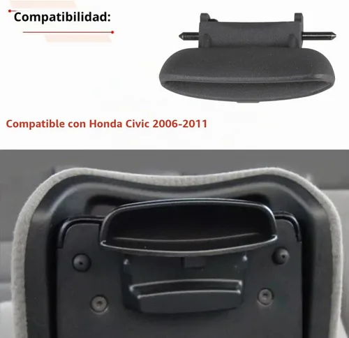 Vista 3 de RLB-HILON - Pestillo de consola central de metal compatible con Honda Civic 2006-2011 Para 83451-SNA-A01ZA, para 2006 2007 2008 2009 2010 2011 Año