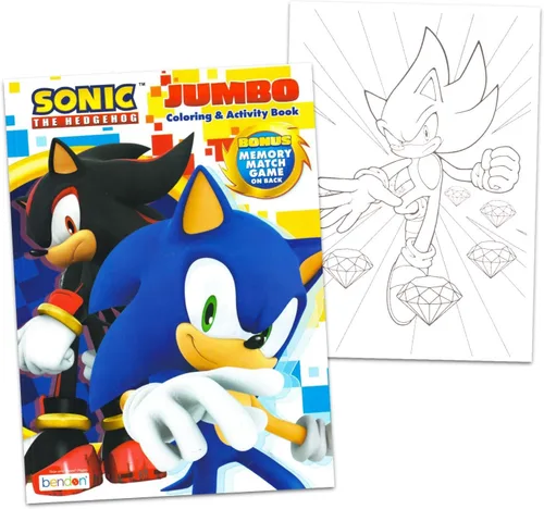Vista 2 de Sonic the Hedgehog Libros para colorear para niños de 4 a 8 años - Paquete