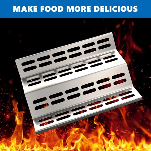 Vista 5 de SafBbcue Placas térmicas para parrilla AGBQ-27G, placas de calor domador de llama para parrilla Solaire de 27 pulgadas, paquete de 2 piezas