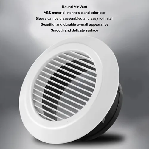 Vista 2 de Cubierta de ventilación de secadora, cubierta de ventilación de 4 pulgadas, cubierta de ventilación redonda, cubierta de rejilla de ventilación