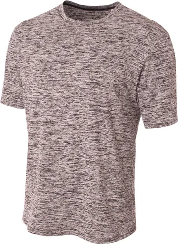 Vista 2 de A4 Camiseta Space Dye Tech para hombre Negro