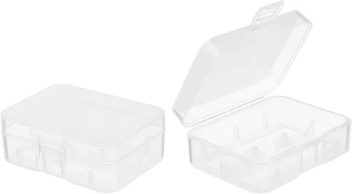 Vista 7 de Fielect 2 x 18350 Caja de Almacenamiento de Batería Titular Caja Organizador Transparente