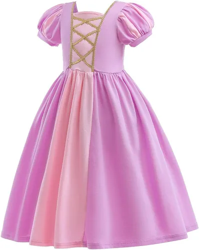 Vista 3 de Disfraz de princesa de Halloween para niñas, vestidos de algodón para Navidad, fiesta de cumpleaños, concurso, cosplay, vestido de baile