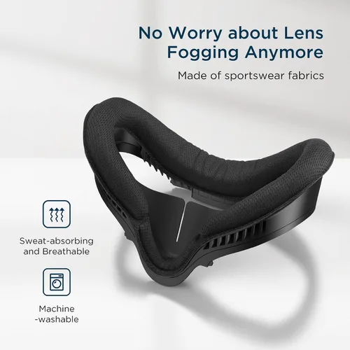 Vista 3 de KIWI design Accesorios de fitness para cojín facial mejorados compatibles con Quest 2 con almohadilla de cuero de interfaz facial 2 almohadilla