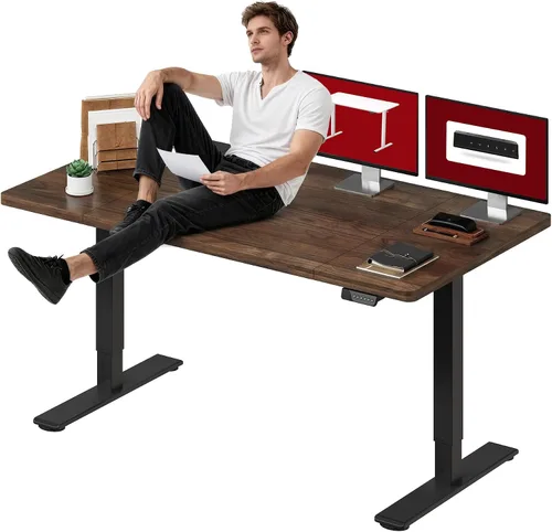 Vista 11 de SANODESK - Escritorio de pie móvil de una pieza con resorte de gas de 32 x 20 pulgadas