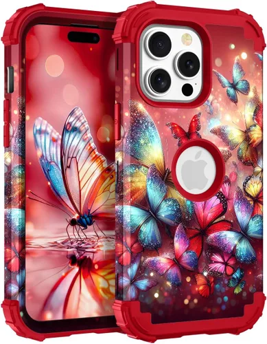 Vista 40 de Hocase Funda para iPhone SE 2022/2020, resistente a prueba de golpes, de plástico duro+goma de silicona, funda protectora híbrida para iPhone SE
