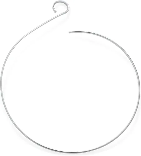 Vista 2 de Gargantilla simple y moderna con forma de bola en forma de remolino, collar geométrico para mujer, plata esterlina 925
