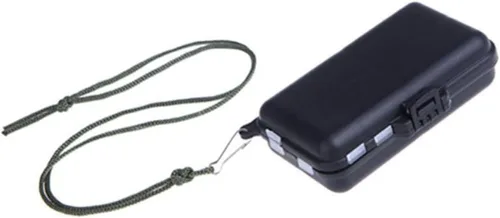Vista 3 de INOOMP Caja de almacenamiento compacta para aparejo de pesca, 9 compartimentos, color rosa de plástico para pesca