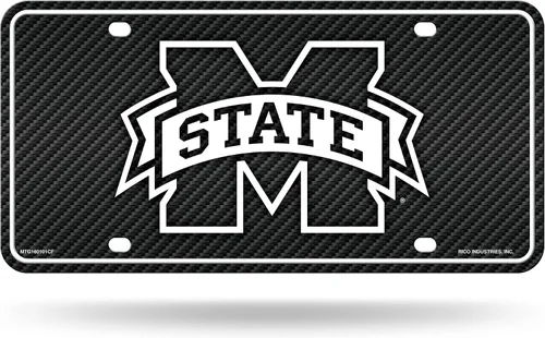 Vista 45 de NCAA etiqueta de metal para auto, negro