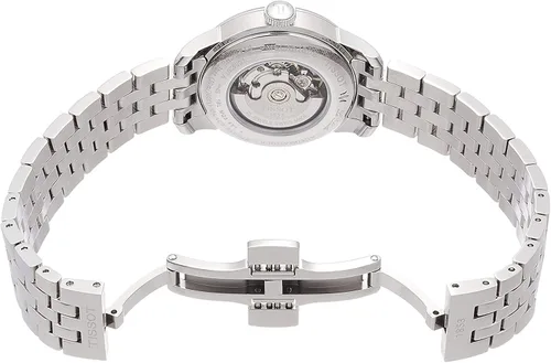 Vista 5 de Tissot Reloj de vestir de acero inoxidable Chemin Des Tourelles para hombre, color gris T0994071103300, Gris, Contemporáneo