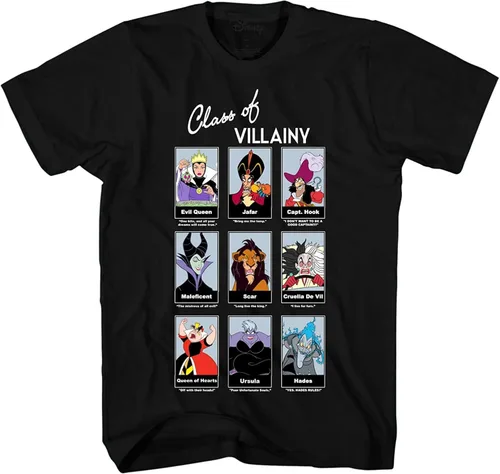 Vista 2 de Disney Villains Class of Villainy Ursula Maleficent Hades Scar Hook - Camiseta para hombre