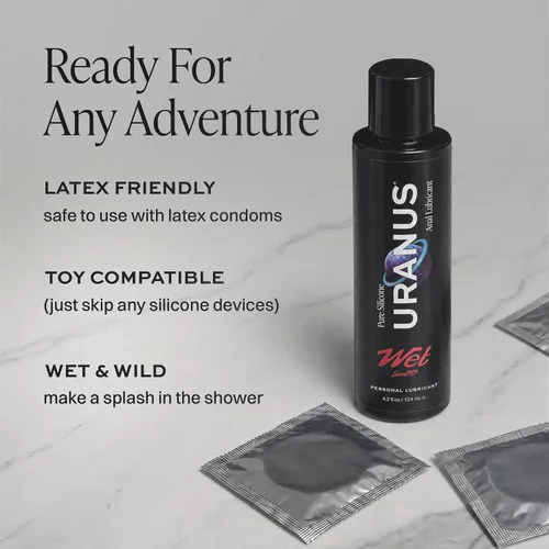 Vista 5 de Wet Uranus - Lubricante anal de silicona, deslizamiento de larga duración