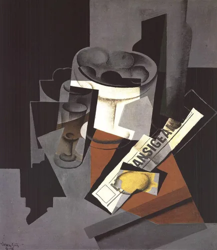 Vista 2 de JUAN GRIS Bodegón con periódico, 1993