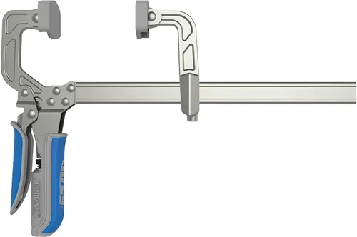Vista 4 de Kreg Abrazadera de barra de ajuste automático de 8 pulgadas, autoajustable, liberación rápida con una sola mano, abrazadera para carpintería