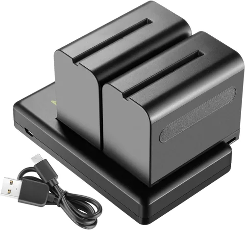 Vista 14 de Neewer Batería de repuesto NP-F970 de 10500 mAh, tiempo de carga completa de 4.8 horas, cable USB C de carga rápida PD de 20 W, batería recargable