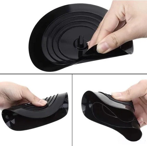 Vista 2 de VIGOR PATH Juego de 2 tapones de silicona para bañera – Tapones de fregadero de 5.9 pulgadas – Cubiertas planas de drenaje de bañera, captador