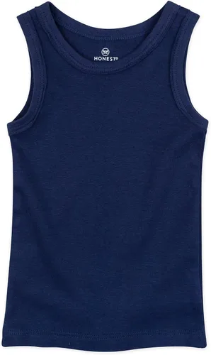 Vista 14 de HonestBaby Camisetas musculares sin mangas 100% algodón orgánico para bebés y niños pequeños, niñas