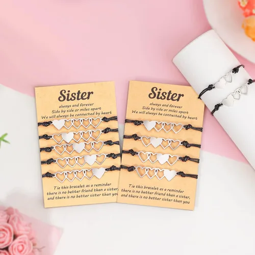 Vista 5 de choice of all Regalos para hermanas de hermana, pulseras a juego para hermanas de 2345, regalos para mejores amigas, pulseras de hermana del alma