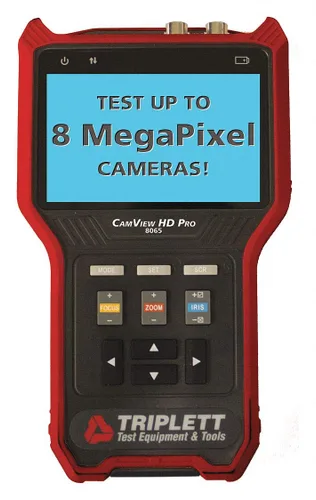 Vista 10 de Triplett 8150 CamView IP Pro 5 - Probador de cámara de seguridad CCTV con pantalla táctil de 5 pulgadas, IP 4K/1080P, analógica, TVI, CVI, AHD