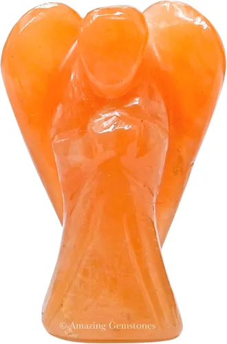 Vista 30 de Ángel de Amatista de Amazing Gemstone - Ángel de Cristal de Amatista y Figuras de Ángel Guardián de Bolsillo de Cristal de Amatista (10 centímetros)