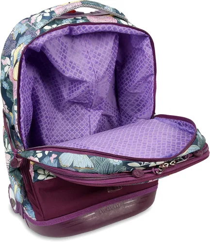 Vista 4 de J World New York Unisex Kid's Duo Rolling Backpack with Lunch Box Set, Secret Garden, One