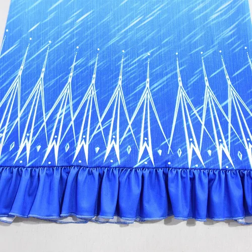 Vista 4 de YODISON Vestido casual de princesa Elsa con estampado de dibujos animados para niñas pequeñas