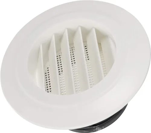 Vista 8 de Cubierta de ventilación de aire de 3 pulgadas, cubierta de rejilla redonda de ABS para baño, oficina, hogar, sistema HVAC (ø75 mm)